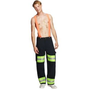 Fever Mens Firefighter Costume Set / Blue